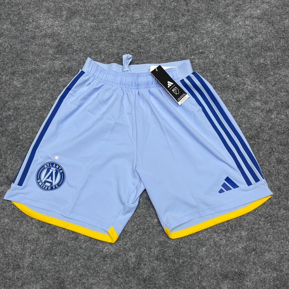 NEW Atlanta United FC Shorts Mens Small Light Blue Adidas MLS Soccer Away Kit